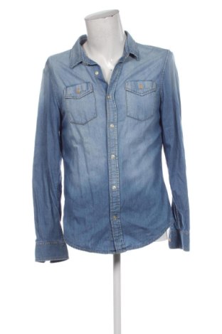 Herrenhemd Bershka, Größe L, Farbe Blau, Preis 14,83 €