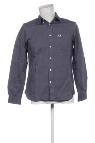 Ανδρικό πουκάμισο Fred Perry, Μέγεθος M, Χρώμα Μπλέ, Τιμή 28,00 €
