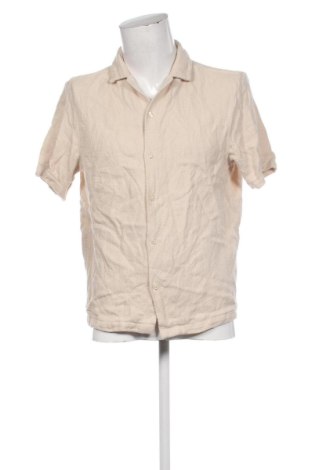 Мъжка риза H&M, Размер M, Цвят Бежов, Цена 15,33 €