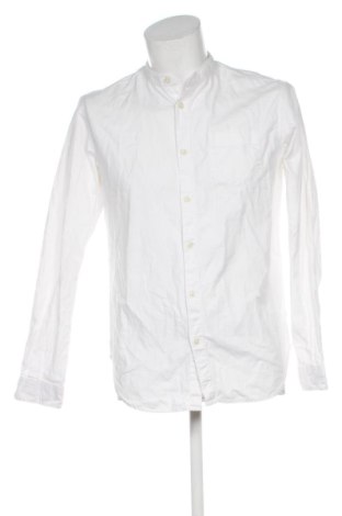 Herrenhemd Originals By Jack & Jones, Größe L, Farbe Weiß, Preis 17,36 €
