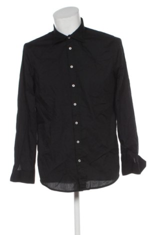 Ανδρικό πουκάμισο Piazza Italia, Μέγεθος L, Χρώμα Μαύρο, Τιμή 17,99 €