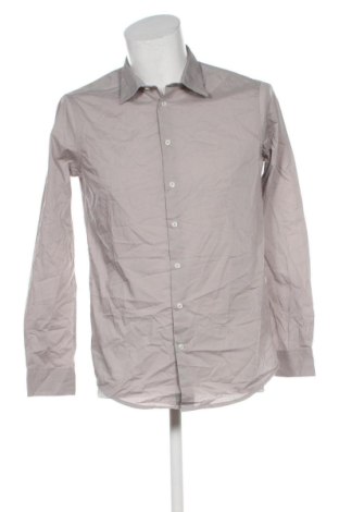 Herrenhemd Piazza Italia, Größe M, Farbe Grau, Preis 19,99 €