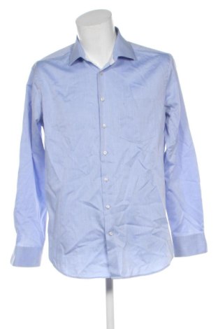 Herrenhemd Seidenfelt, Größe L, Farbe Blau, Preis € 17,36