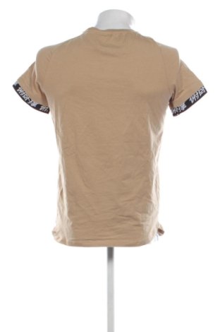 Tricou de bărbați Bershka, Mărime M, Culoare Bej, Preț 60,99 Lei