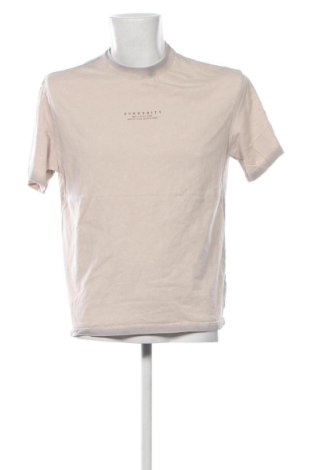 Мъжка тениска Bershka, Размер S, Цвят Бежов, Цена 9,20 €