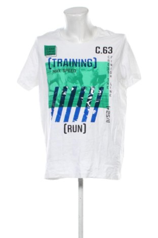 Męski T-shirt Camp David, Rozmiar XL, Kolor ecru, Cena 72,99 zł