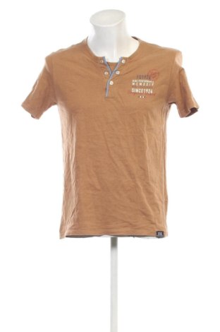 Męski T-shirt FQ1924, Rozmiar M, Kolor Brązowy, Cena 40,99 zł