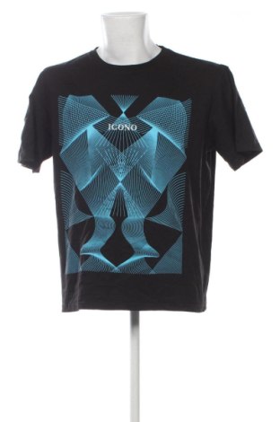 Мъжка тениска ICONO, Размер XL, Цвят Черен, Цена 10,22 €