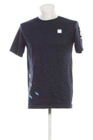 Ανδρικό t-shirt James & Nicholson, Μέγεθος L, Χρώμα Μπλέ, Τιμή 11,99 €