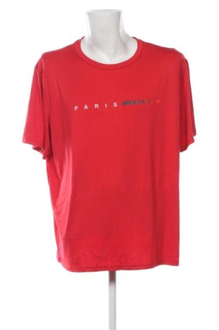 Męski T-shirt Manfinity, Rozmiar 3XL, Kolor Czerwony, Cena 40,99 zł