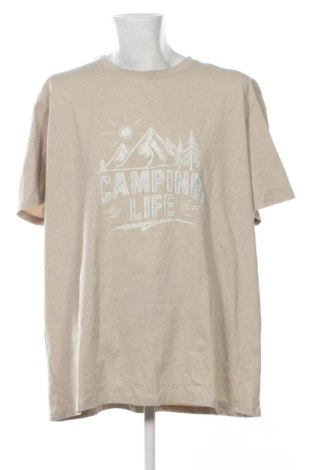 Мъжка тениска Unbranded, Размер 5XL, Цвят Бежов, Цена 10,22 €
