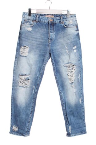 Blugi de bărbați Bershka, Mărime S, Culoare Albastru, Preț 123,99 Lei