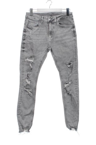 Blugi de bărbați Bershka, Mărime S, Culoare Gri, Preț 123,99 Lei