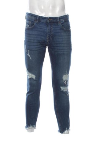 Blugi de bărbați Pull&Bear, Mărime M, Culoare Albastru, Preț 104,26 Lei