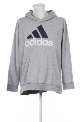 Herren Sweatshirt Adidas, Größe XXL, Farbe Grau, Preis 36,99 €