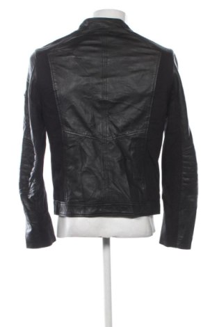 Ανδρικό δερμάτινο μπουφάν Guess, Μέγεθος M, Χρώμα Μαύρο, Τιμή 152,99 €