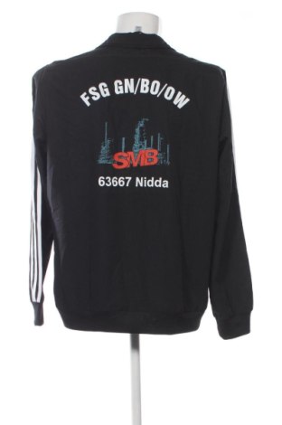Ανδρική αθλητική ζακέτα Adidas, Μέγεθος L, Χρώμα Μαύρο, Τιμή 29,99 €