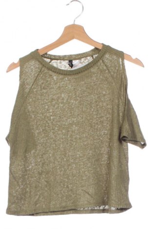 Γυναικεία μπλούζα H&M Divided, Μέγεθος XS, Χρώμα Πράσινο, Τιμή 1,99 €