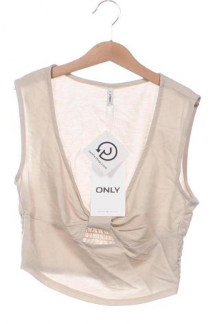 Γυναικείο τοπ ONLY, Μέγεθος XS, Χρώμα Εκρού, Τιμή 4,99 €