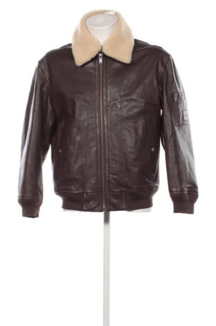 Geacă de piele pentru bărbati Hugo Boss, Mărime L, Culoare Maro, Preț 2.969,99 Lei, #131628682