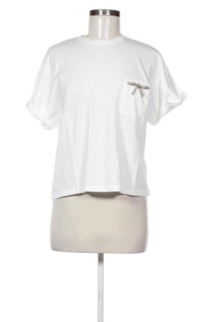 Damen Shirt Bershka, Größe S, Farbe Weiß, Preis 10,00 €