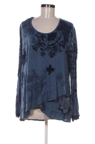 Damen Shirt Desigual, Größe XXL, Farbe Blau, Preis 31,99 €
