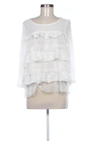 Damen Shirt Gina Tricot, Größe M, Farbe Weiß, Preis 17,22 €