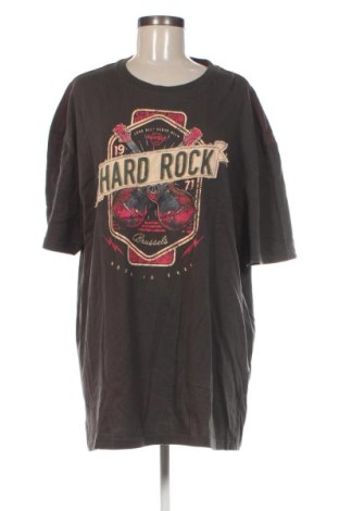 Γυναικεία μπλούζα Hard Rock, Μέγεθος 3XL, Χρώμα Γκρί, Τιμή 11,99 €