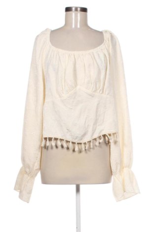 Дамска блуза SHEIN, Размер 3XL, Цвят Екрю, Цена 10,22 €