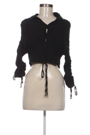 Cămașă de femei Bershka, Mărime M, Culoare Negru, Preț 79,99 Lei