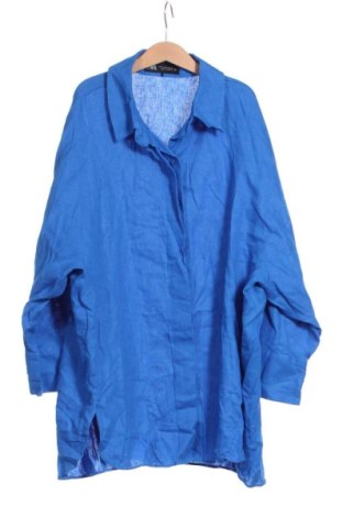Дамска риза Zara, Размер M, Цвят Син, Цена 14,31 €