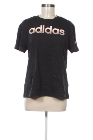 Γυναικείο t-shirt Adidas, Μέγεθος XL, Χρώμα Μαύρο, Τιμή 21,51 €