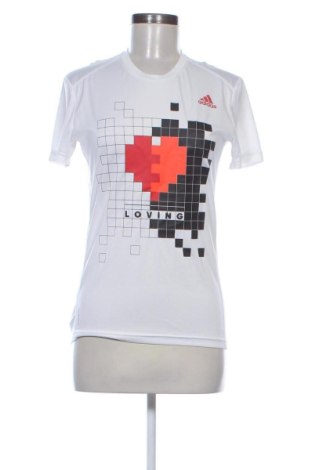 Γυναικείο t-shirt Adidas, Μέγεθος XS, Χρώμα Λευκό, Τιμή 22,42 €