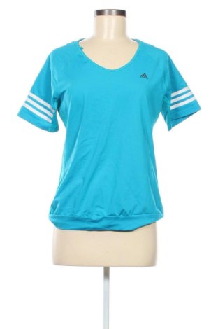 Γυναικείο t-shirt Adidas, Μέγεθος L, Χρώμα Μπλέ, Τιμή 16,99 €
