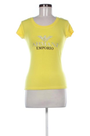 Tricou de femei Armani Exchange, Mărime M, Culoare Galben, Preț 491,24 Lei