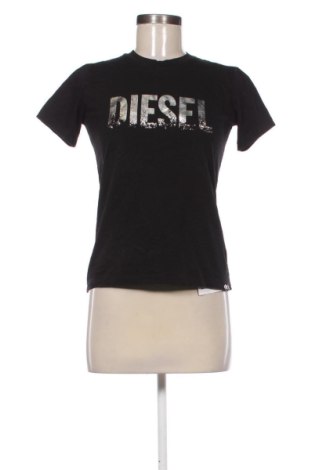 Γυναικείο t-shirt Diesel, Μέγεθος S, Χρώμα Μαύρο, Τιμή 34,72 €