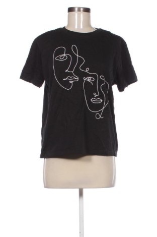 Γυναικείο t-shirt Pull&Bear, Μέγεθος L, Χρώμα Μαύρο, Τιμή 10,99 €