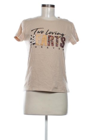 Γυναικείο t-shirt SHEIN, Μέγεθος S, Χρώμα  Μπέζ, Τιμή 9,00 €