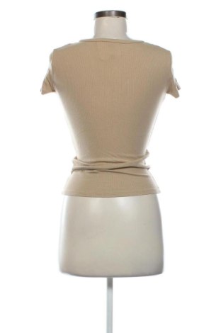 Damen T-Shirt Sinsay, Größe XS, Farbe Beige, Preis 8,69 €