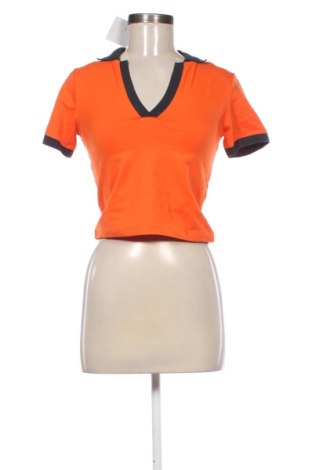 Damski T-shirt Sinsay, Rozmiar L, Kolor Pomarańczowy, Cena 84,94 zł