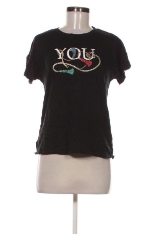 Γυναικείο t-shirt Stradivarius, Μέγεθος S, Χρώμα Μαύρο, Τιμή 10,99 €