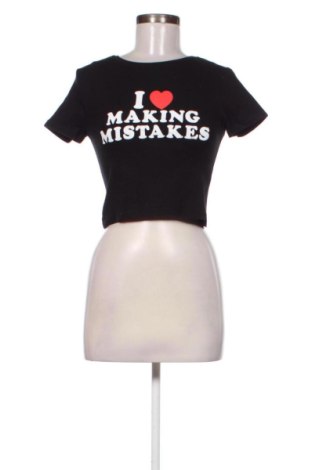 Damski T-shirt Stradivarius, Rozmiar S, Kolor Czarny, Cena 45,99 zł