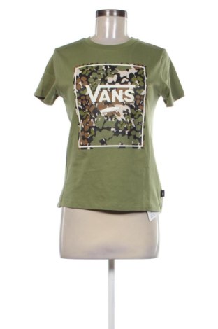 Γυναικείο t-shirt Vans, Μέγεθος S, Χρώμα Πράσινο, Τιμή 10,23 €