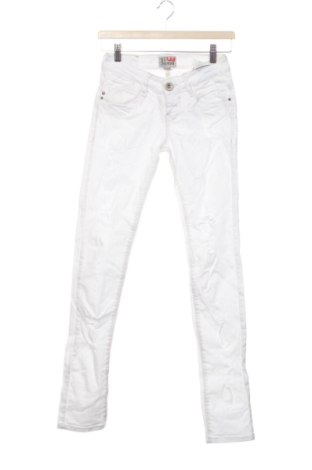 Blugi de femei Bershka, Mărime XS, Culoare Alb, Preț 77,00 Lei