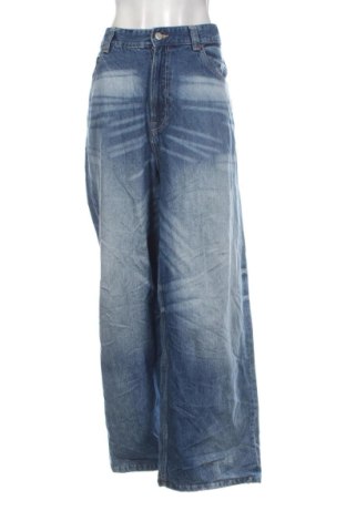 Dámske džínsy  Bershka, Veľkosť XXL, Farba Modrá, Cena  17,95 €