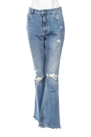 Damskie jeansy Bershka, Rozmiar M, Kolor Niebieski, Cena 79,15 zł
