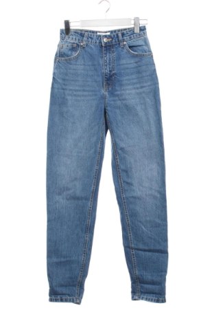 Damskie jeansy Bershka, Rozmiar XS, Kolor Niebieski, Cena 43,86 zł