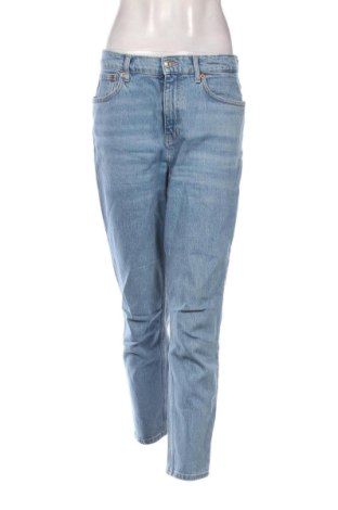 Damskie jeansy Mango, Rozmiar L, Kolor Niebieski, Cena 91,09 zł