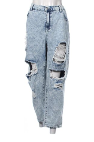 Damskie jeansy SHEIN, Rozmiar XXL, Kolor Niebieski, Cena 79,00 zł