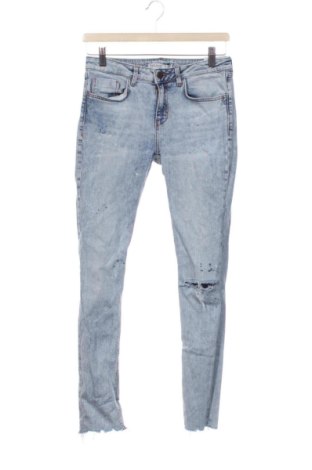 Blugi de femei Zara, Mărime S, Culoare Albastru, Preț 72,99 Lei